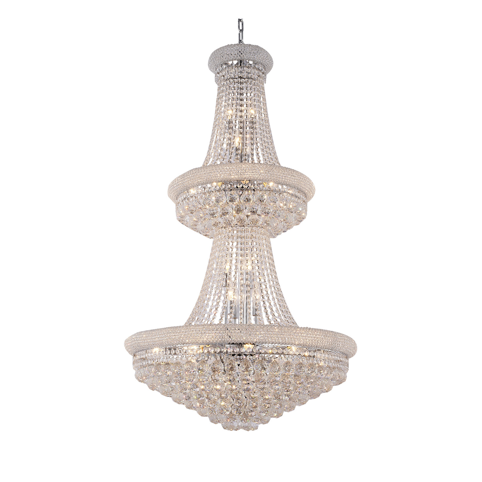 House of Hampton Dausen 32 - Light Dimmable Tiered Chandelier
